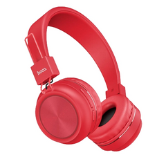 Беспроводные наушники накладные Hoco W25 Promise гарнитура Bluetooth 5.0, Красный