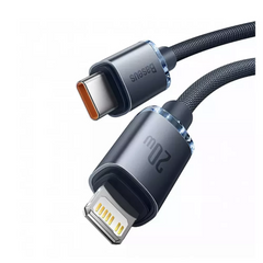 Кабель USB C to Lightning 20W (2m) Baseus (CAJY000301) Crystal Shine Series — Black