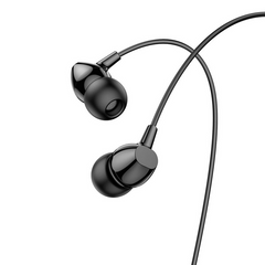 Наушники вакуумные проводные с микрофоном HOCO M94 universal earphones, Черный