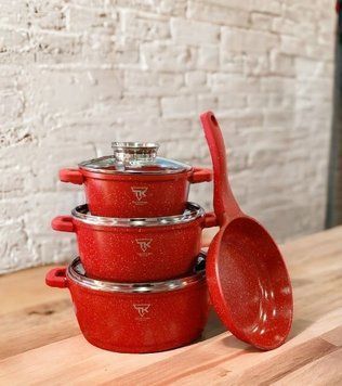 Набір посуду Top Kitchen TK00076 Червоний