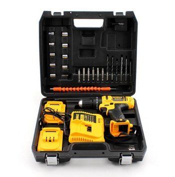 Ударний шуруповерт DeWALT DCD791 (24V, 6AH) з набором інструментів