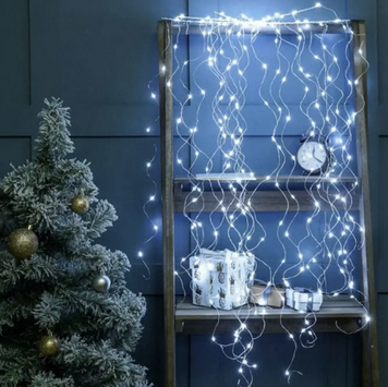 Гирлянда &laquo;Конский хвост&raquo;, 500 LED, 20 нитей по 2.5 м, холодное белое свечение