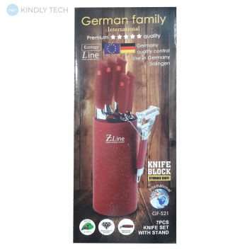 Набор профессиональных кухонных ножей German Family GF-S21 (7 Предметов)