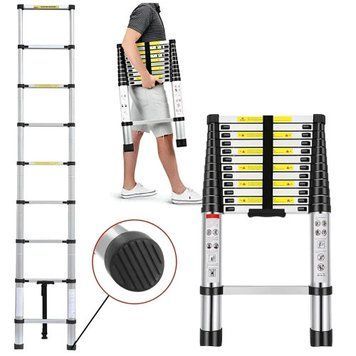 Телескопическая алюминиевая стремянка StandHeiz 5 м