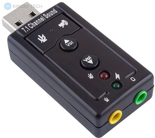 Внешняя USB звуковая карта 7.1 Palmexx