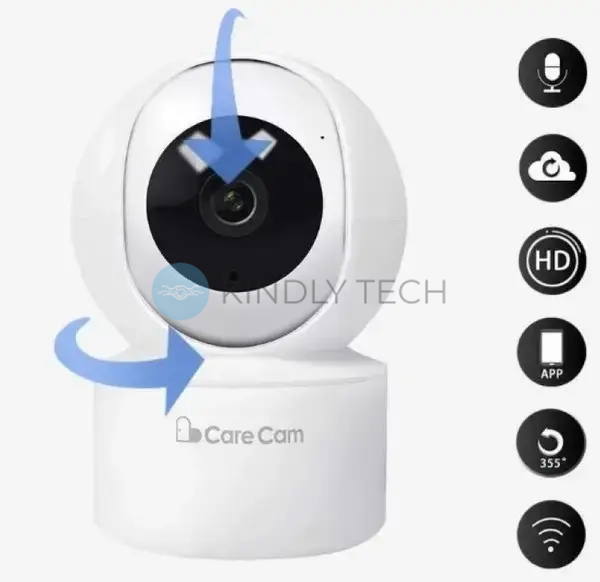 Возвратная IP Wi-Fi камера CareCam 23ST 2 Мп с микрофоном и ночным видением