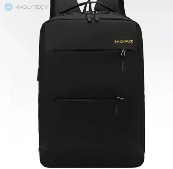 Рюкзак в наборі з сумкою і клатчем BACKPACK Trend (Black)