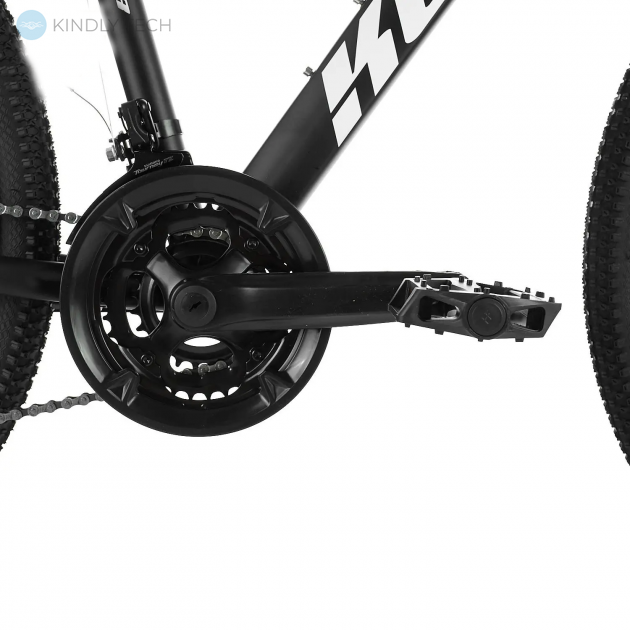 Велосипед горный с стальной рамой Konar KS-27.5″17 предние амортизаторы, Черный/зеленый