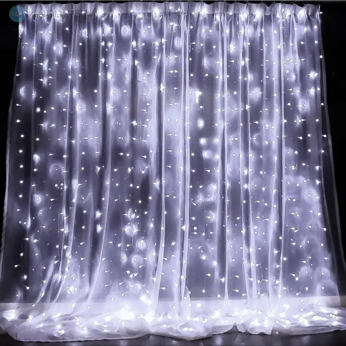 Гірлянда-водоспад (Curtain-Lights) Itrains 200W-2 внутрішня провід прозора 2х2м, Білий