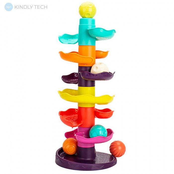 Развивающая разноцветная башня для ребенка Funny Pathway с шариками
