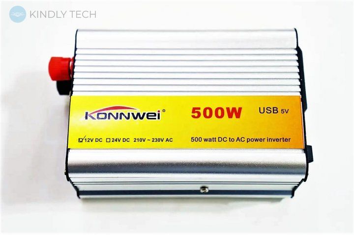 Автомобільний інвертор перетворювач напруги Konnwei 12V-220V 500 W