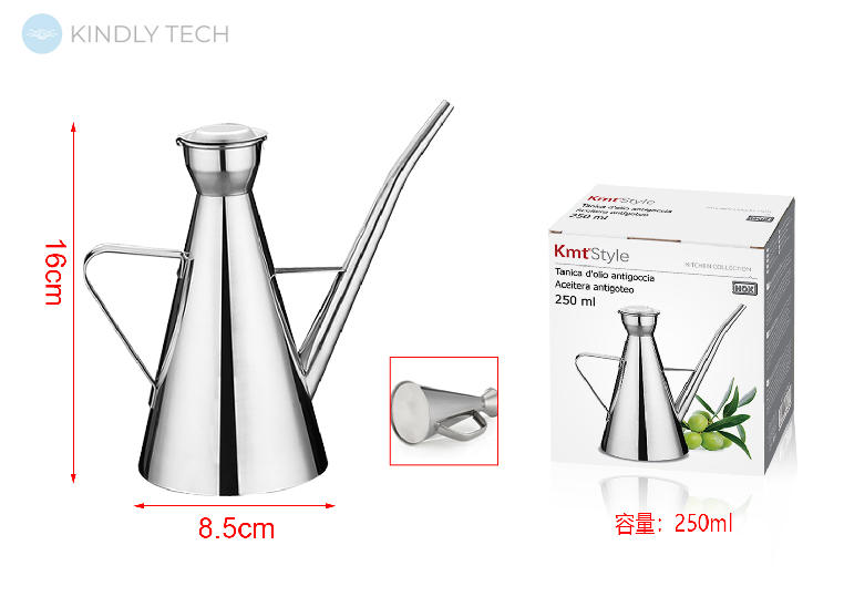 Глечик для олії та соусів KmtStyle 16х8.5см 250мл