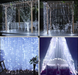 Гирлянда-водопад (Curtain-Lights) Itrains 200W-2 внутренняя провод прозрачный 2х2м, Белая