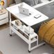 Компьютерный столик Milly 1847 белый регулируемый по высоте 60&times;40&times;(60&ndash;85) см для дома и офиса.