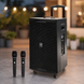 Портативна акустична система UKC T2 Pro 1000 Вт, Bluetooth, USB, SD, FM-радіо, караоке, 2 мікрофони, чорна
