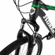 Велосипед гірський з сталевою рамою Konar KS-27.5″17 передні амортизатори, Чорний/зелений