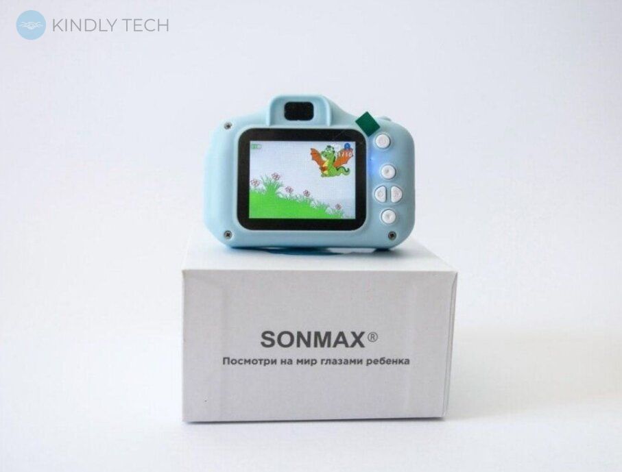 Дитяча фотокамера Sonmax C 2.0, дисплеєм з функцією відео, Blue
