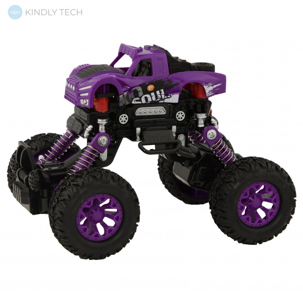 Джип Rock Climber 4 колеса с амортизатором, инерция 4WD purple