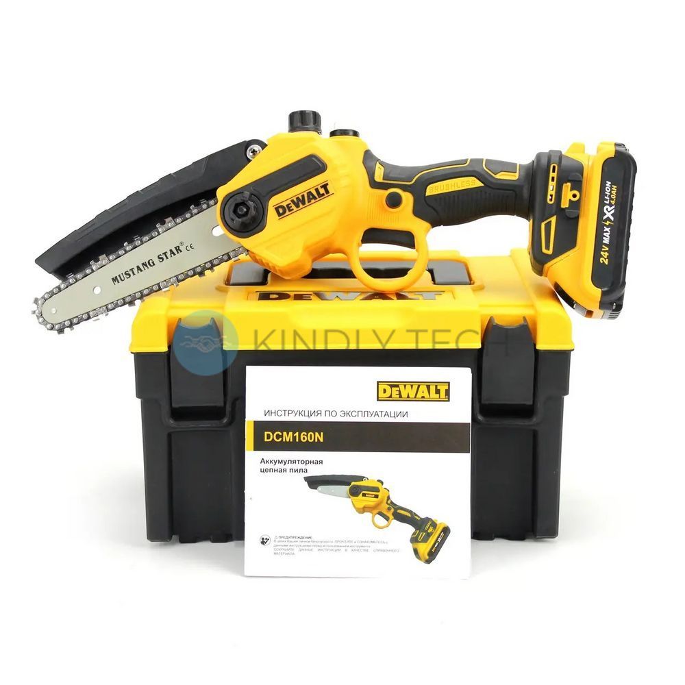 Акумуляторна міні пила DeWalt DCM160N, шина 20 см