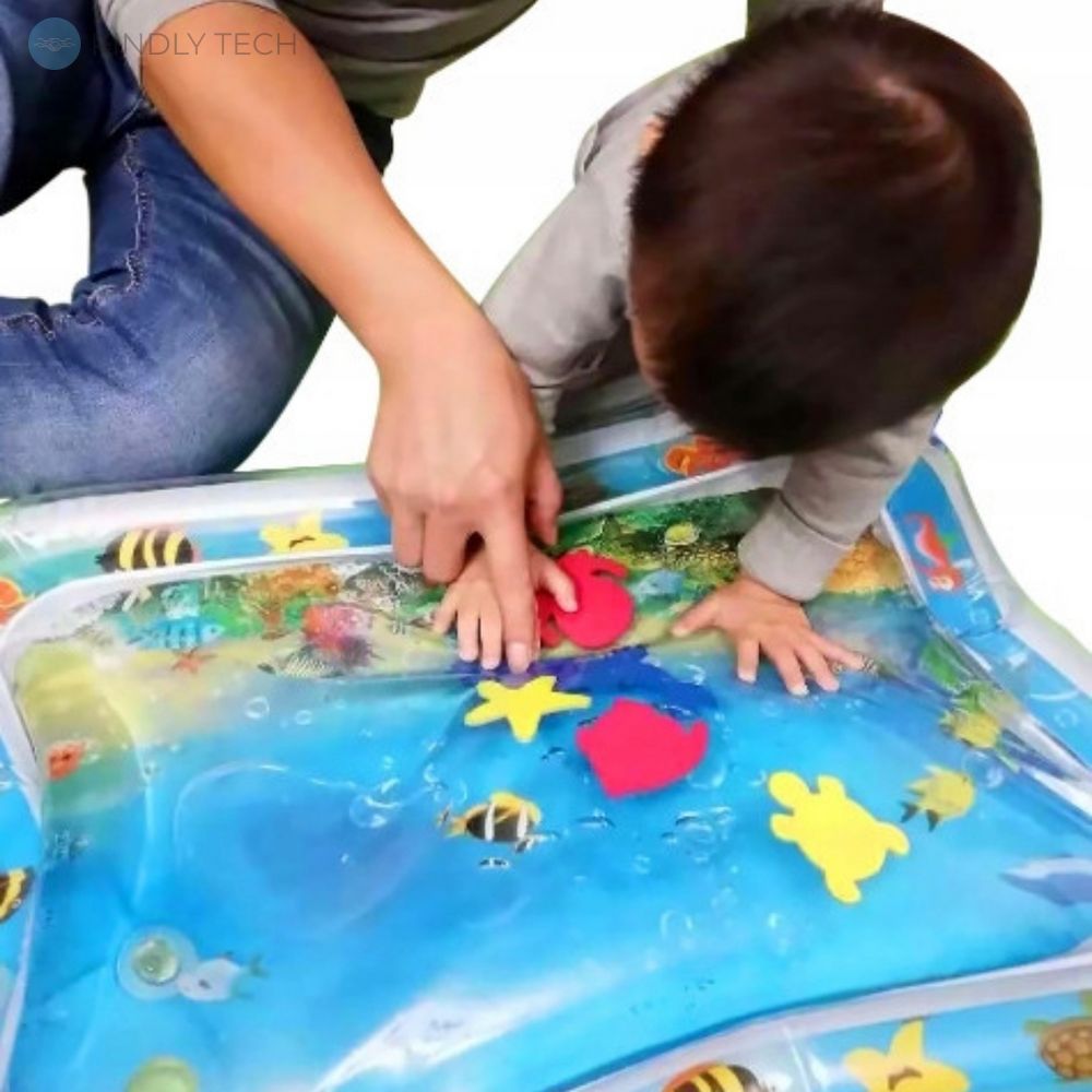 Надувной детский развивающий водный коврик AIR PRO inflatable water play mat