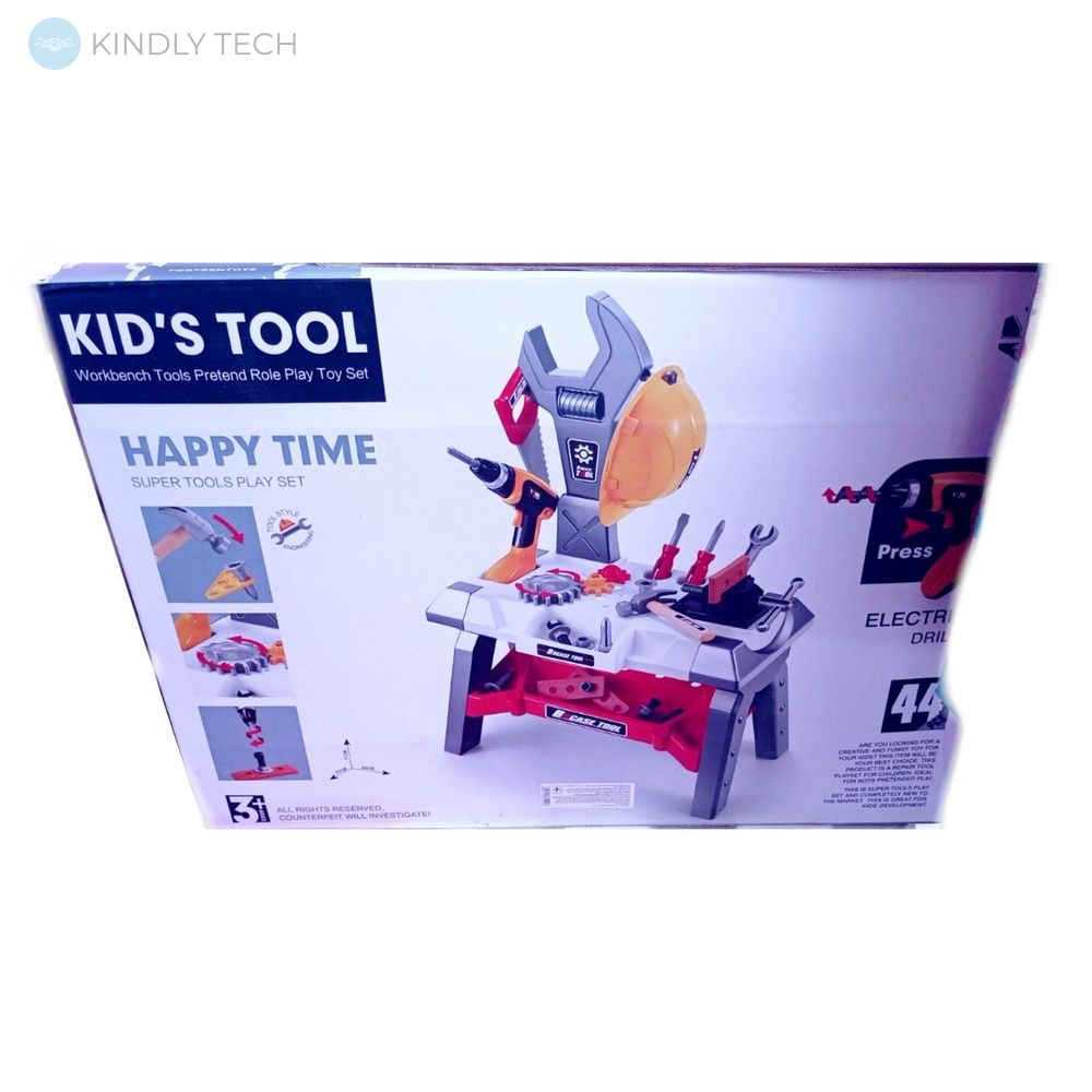 Детский игровой набор инструментов Kids Tool из 44 деталей