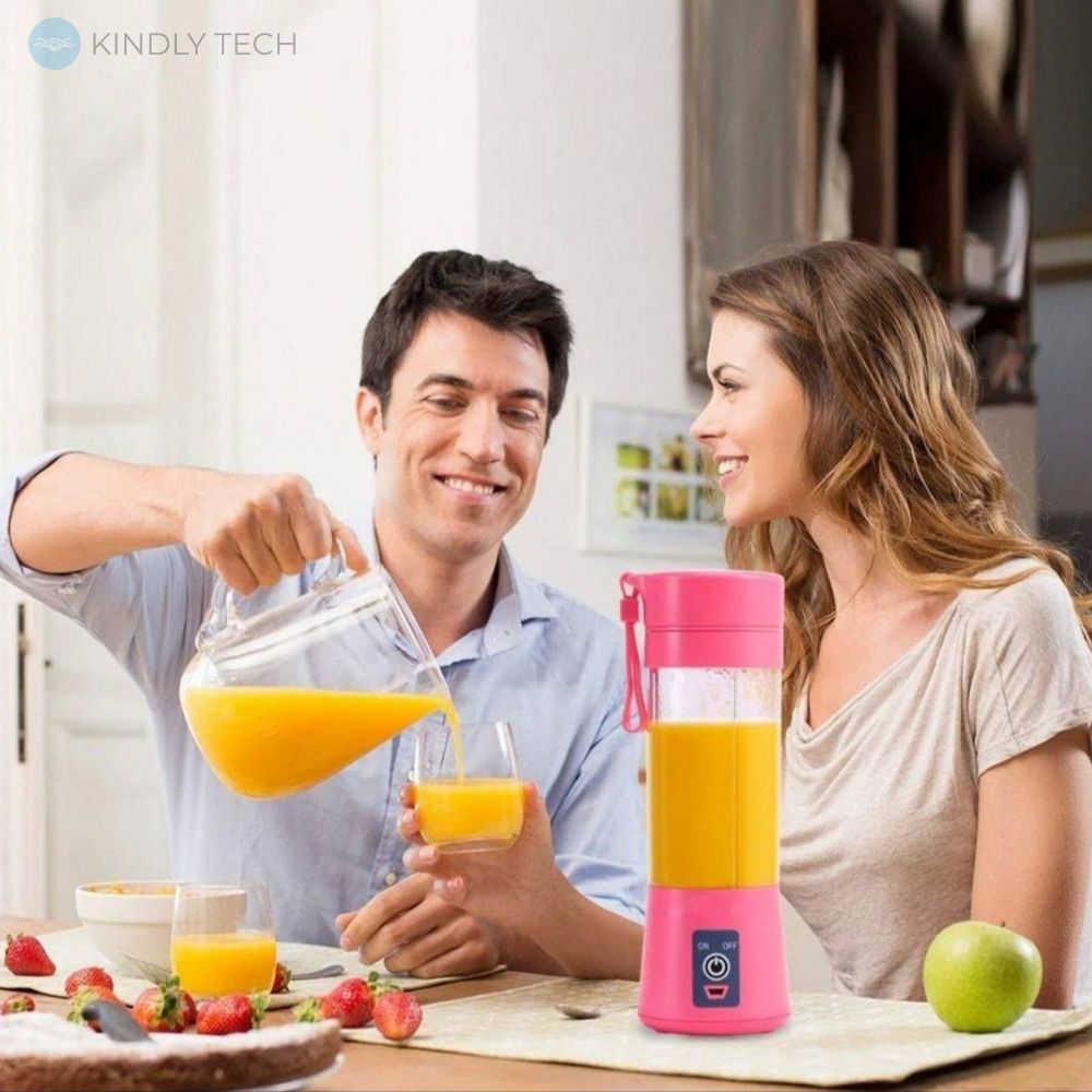 Портативна кружка-блендер Juice Cup, Pink