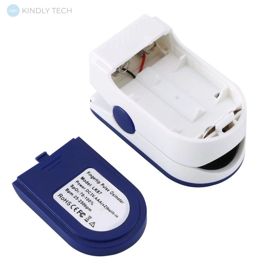 Пульсоксиметр цифровой портативный Fingertip Pulse Oximeter LK-87