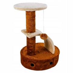 Домик-лежанка для котов с когтеточкой и игрушками CatBed-02