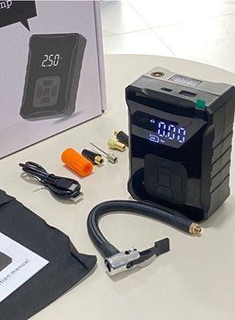 Автомобільний компресор М-007 акумуляторний 6000мАг 150psi 120Вт