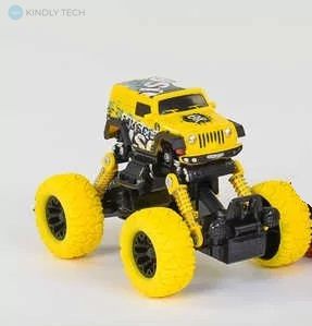 Джип Rock Climber 4 колеса с амортизатором, инерция 4WD yellow