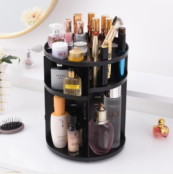 Органайзер для косметики 360° Rotation Cosmetic Organizar Black