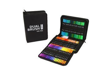 Набір двосторонніх акварельних маркерів Dual Brush Pens 120 шт