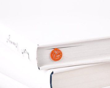 Закладка для книг &laquo;Футбольный мяч&raquo;, Помаранчевий