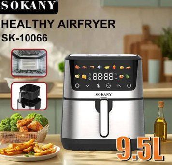 Професійна Аерофритюрниця Sokany SK-10066 з сенсорним керуванням 9,5 л, 2400 Вт