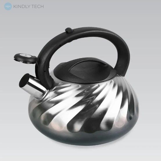 Чайник для плити Maestro MR-1321 зі свистком (3 л), Серый
