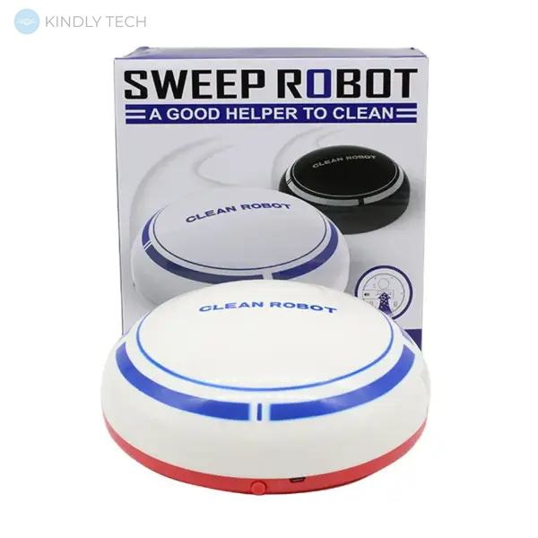 Міні робот пилосос SUNROZ Sweep Robot батарея 500 mAh