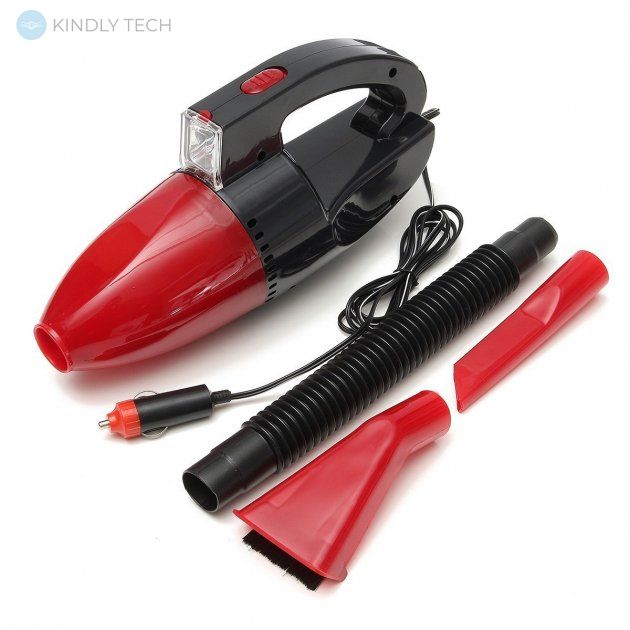 Автомобильный пылесос вакуумный с фонарем Car Vacuum Cleaner 12В