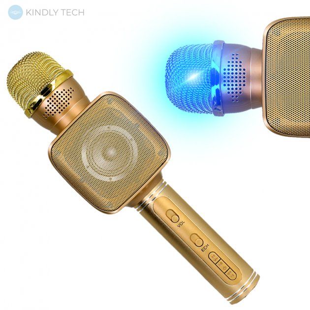 Бездротовий Bluetooth мікрофон Magic Karaoke YS-68 Gold