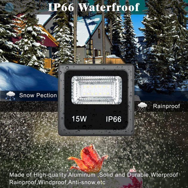 Прожектор SMART LED 15W IP66 RGB bluetooth з додатком для керування