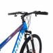 Велосипед гірський з сталевою рамою Konar KS-27.5″17 передні амортизатори, Синій/помаранчевий