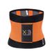 Пояс для схуднення Xtreme Power Belt Стягуючий пояс для фітнесу чорний з помаранчевим (р-р XXXL)