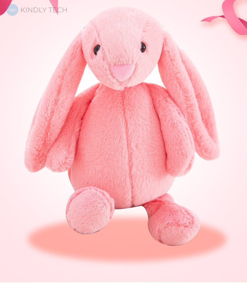 Детский плед 3 в 1 игрушка подушка "Заяц" розовый