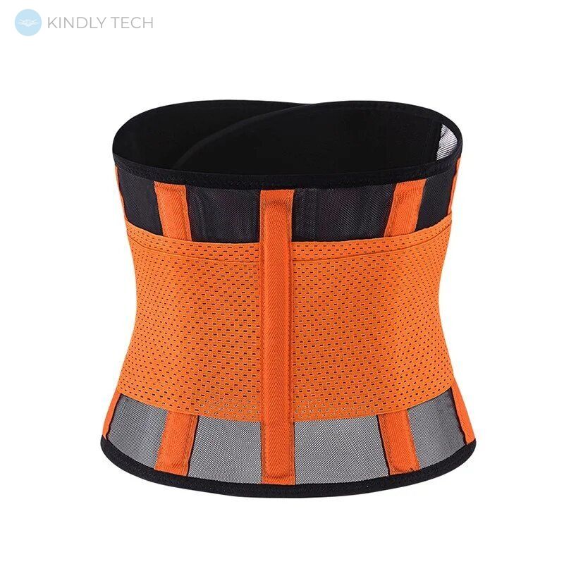 Пояс для похудения Xtreme Power Belt Утягивающий пояс для фитнеса черный с оранжевым (р-р XXXL)