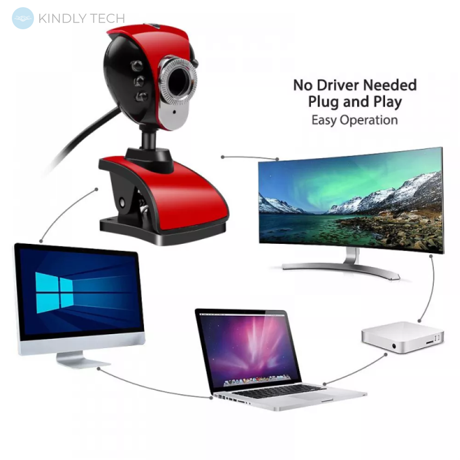 Веб-камера с микрофоном 899 USB 2.0, 45 FPS (1280Х720)