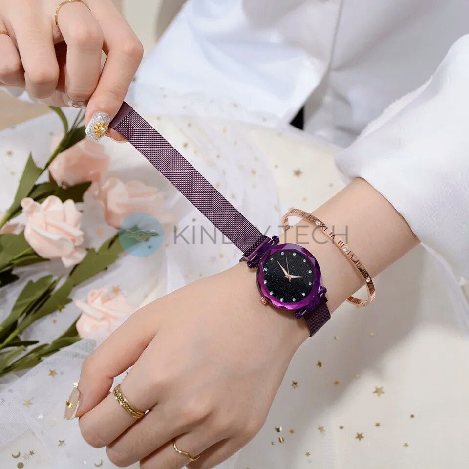Жіночі годинники Зіркове небо на магнітній застібці Starry Sky Watch мікс
