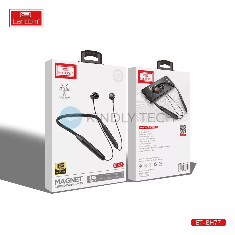 Bluetooth навушники вкладки Earldom ET-BH77