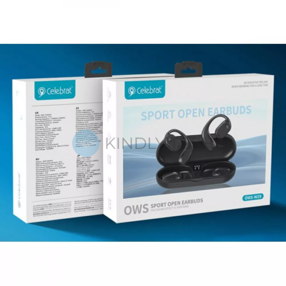 Бездротові Bluetooth навушники TWS &mdash; Celebrat W29 &mdash; Black