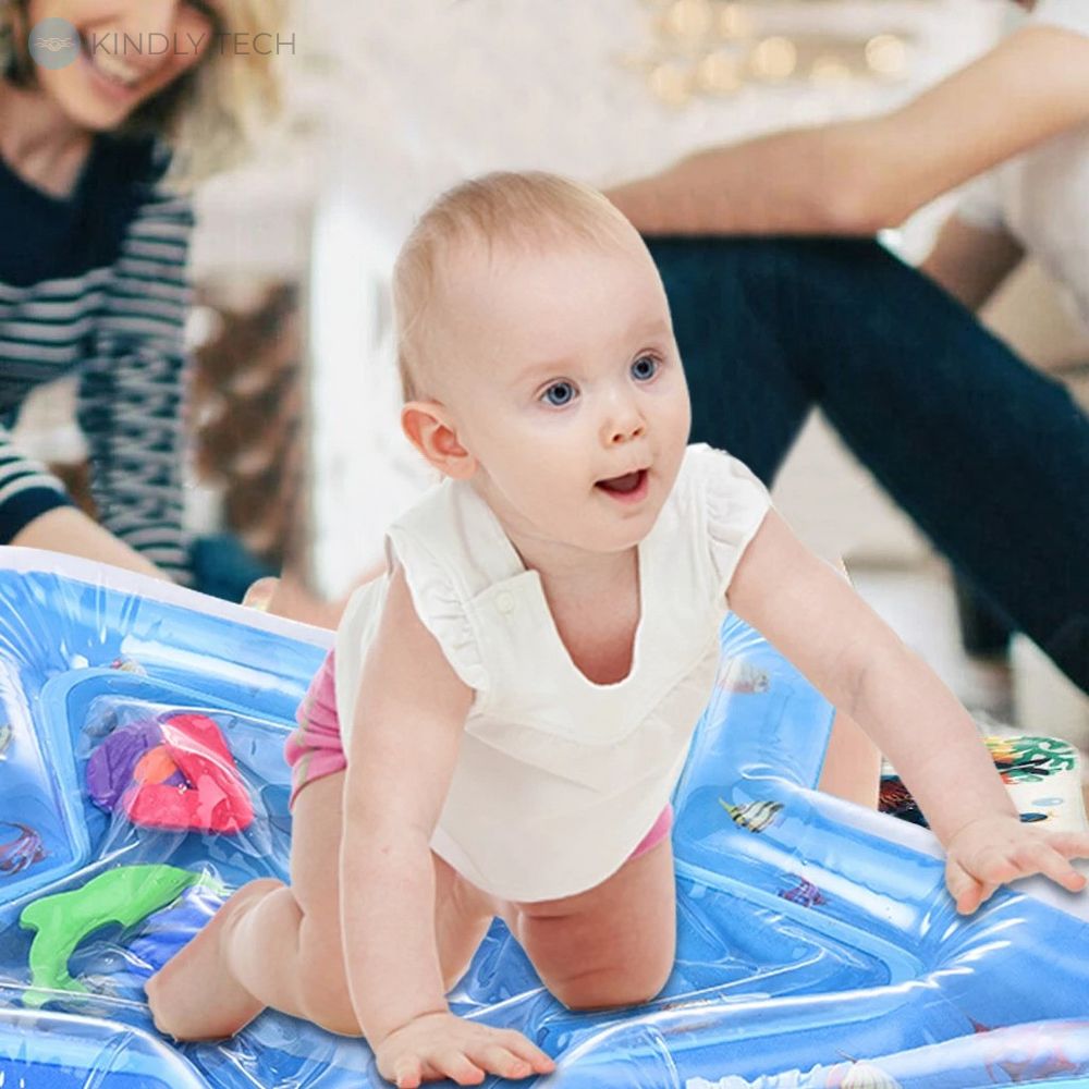 Развивающий надувной детский водный коврик для малышей в форме звезды
