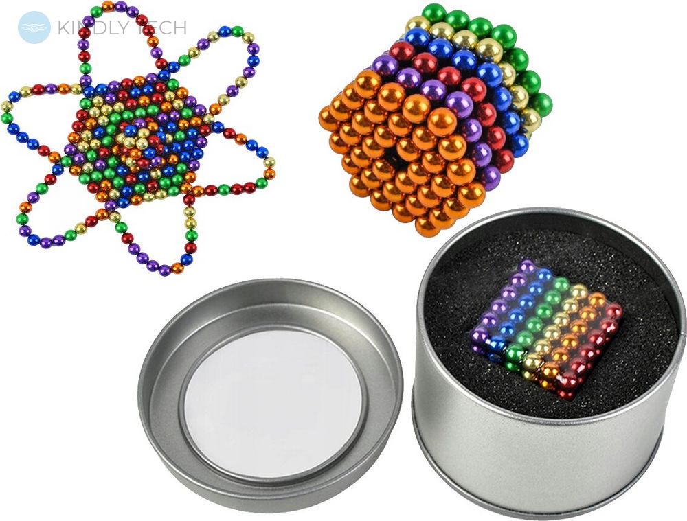 Магнитный конструктор-головоломка Neocube 216 шариков Разноцветный 5 мм.