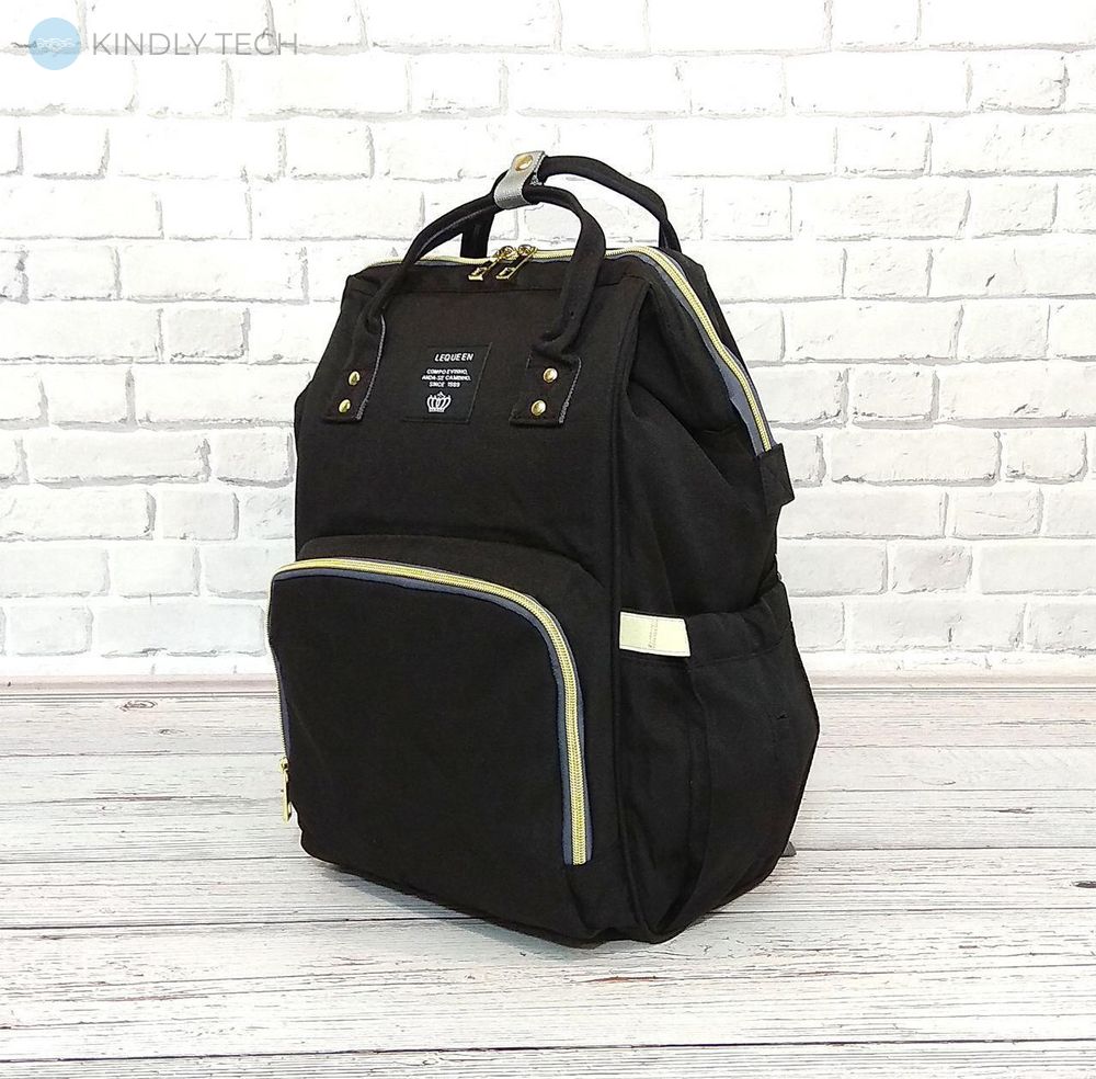 Сумка-рюкзак мультифункціональний органайзер для мам Mom Bag, Black